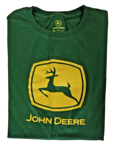 Camiseta verde manga corta John Deere para hombre talla XL - Imagen 1 de 4