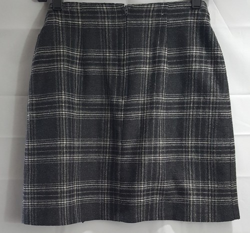 Tracy Evans Gray Plaid Skirt Size 9 - Picture 5 of 5