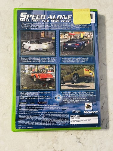 Project Gotham Racing (Microsoft Xbox, 2001) Complete w/ Manual - Tested Working - Picture 2 of 5