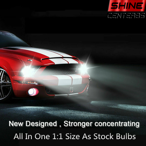 4Sides 9006 HB4 LED Headlight Kits FOG Bulbs High/Low Beam 2400W 360000LM 6000K - Picture 8 of 11