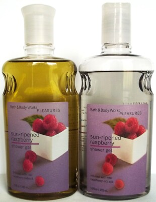 Bath Body Works SUN RIPENED RASPBERRY Shower Gel, 10 NEW x