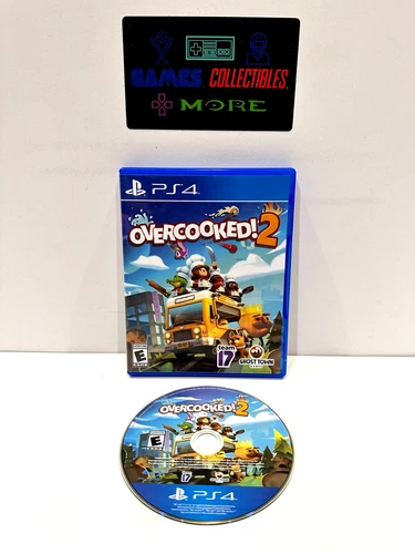 Overcooked! 2 (Sony PlayStation 4, 2018) PS4 Fully TESTED and Working Ghost Town