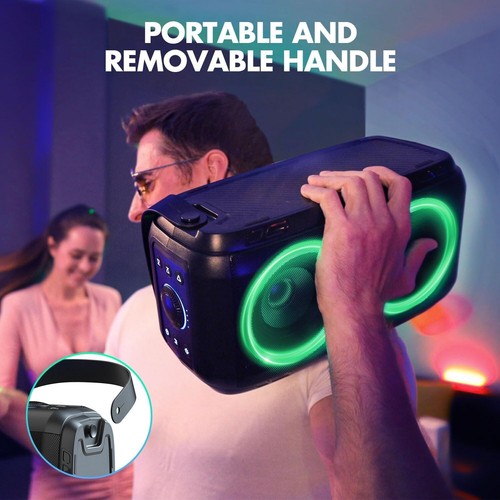 W-KING Bluetooth Lautsprecher-80W(180W PEAK) Kabelloser Lautsprecher Bluetooth - Bild 7 von 12