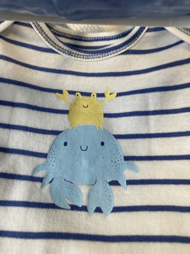 Carters baby boy 3 piece knit crab outfit size 9 M NWT - Picture 3 of 4