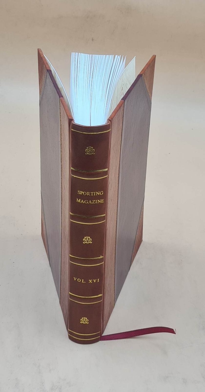 Vintage 1800 Sporting Magazine Vol. V.16 Leather Bound Edition