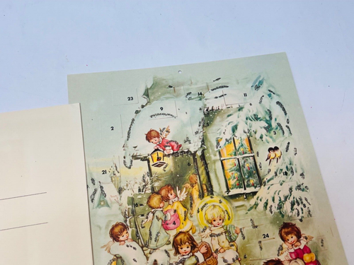 Vintage Paper Advent Christmas Calendar Western Germany Hallmark Decor BIN 20 - Picture 13 of 13