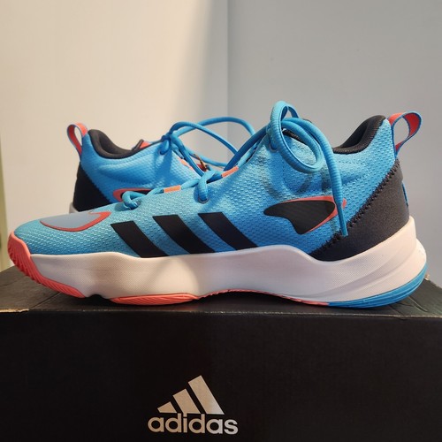 NEW Adidas Pro N3Xt 2021 Shoe Sneakers Men's 10 Women's 11 Blue Neon Orange Box - Picture 8 of 12