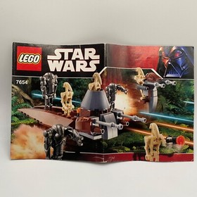 Star Wars Lego 7654 Retired Droid Battle Pack Missing 3 Pieces With Instructions