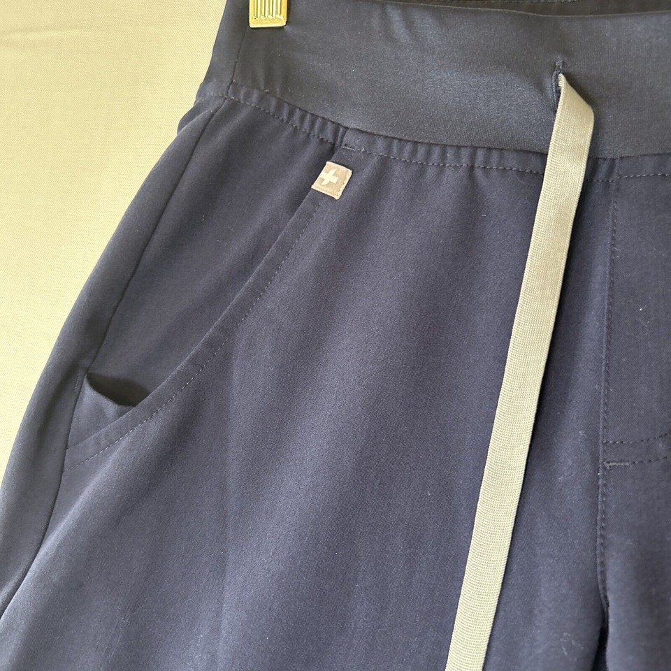 Figs Scrub Pants Womens XXS Blue Yola Skinny Slim Bottoms Technical