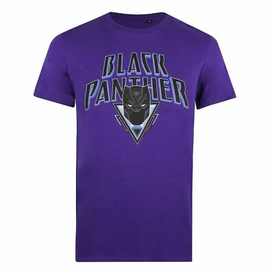 Official Marvel Mens Black Panther Logo Shield T-shirt Purple S - XXL |  eBay.de, image size:400x400