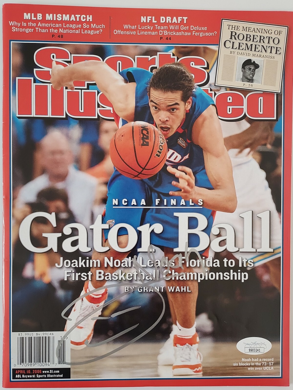 Joakim Noah College Memorabilia, Joakim Noah Collectibles, Verified Signed  Joakim Noah Photos