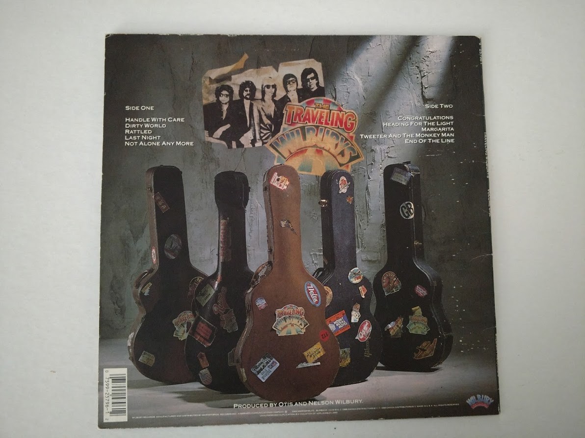 TRAVELING WILBURYS LP VOLUME ONE 1988 WILBURY RECORDS 9 25796-1