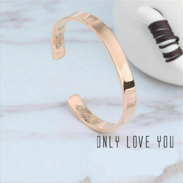 Pure Copper Bracelet Magnetic Healing Bio Therapy Arthritis Pain Relief Bangle Pure Copper Bracelet Magnetic Healing Bio Therapy Arthritis Pain Relief Bangle