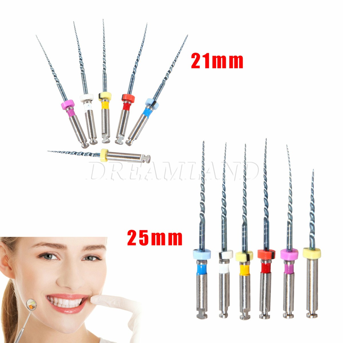 その他 wenty 6PCS Dental NiTi Super Files Rotary Tip for Endodontic Endo