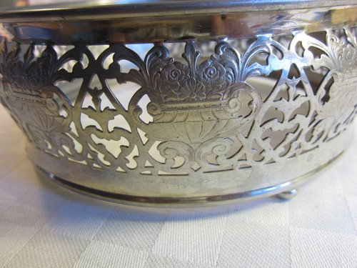 Vintage Royal Rochester #1291 Metall-Kasserolle mit Fuß Ständer Träger 7,5" - Bild 2 von 8