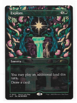 MTG magic cards 1x Explore - RCQ full art secret lair prize promo Unique &  Misc