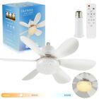 Socket Ceiling Fans with Lights and Remote Socket Fan Light with Dimmable Led