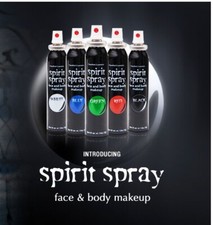 Spirit Spray - 5 Color Pack - Halloween Face and Body spray on Makeup 