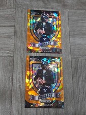 ZACH WILSON 2021 PRIZM DRAFT CRUSADE ORANGE CRACKED ICE QTY OF 2 ROOKIE CARD 168