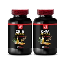Silky glow - CHIA SEED OIL - skin smoothness 2 Bottles 120 Capsules