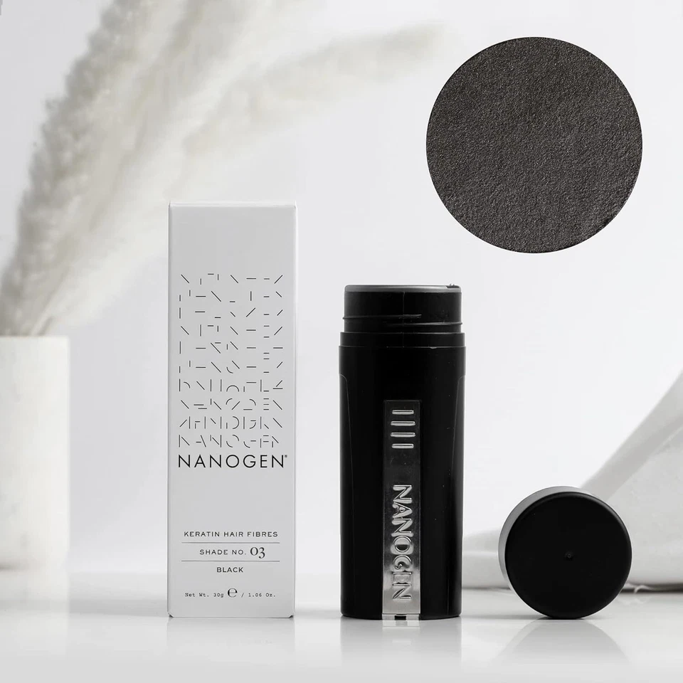 Fibras capilares nanogénicas para adelgazamiento del cabello volumen instantáneo 1,05 onzas 100 K naturales... Foto 2 de 4