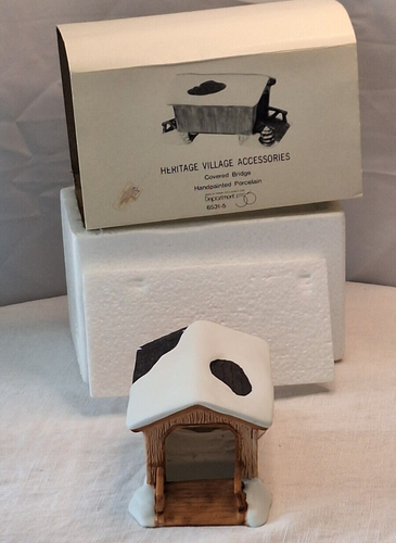 Abt. 56 Covered Bridge Vintage 1990 Retired (2919Tote12) Handbemalt Neu - Bild 9 von 11