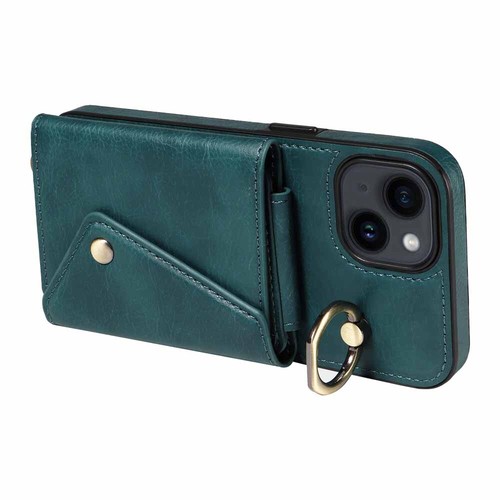 For iPhone 14 13 12 11 SE XR 7 8 Shockproof Ring Stand Wallet Leather Case Cover - Picture 40 of 76
