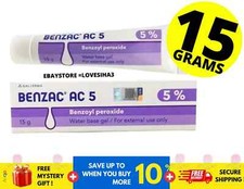 Galderma Benzac AC 5 Benzoyl Peroxide Gel Acne Pimple 15g  X 1 