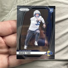 2024 Panini Prizm Braden Fiske #310 Rookie RC Card LOS ANGELES Rams
