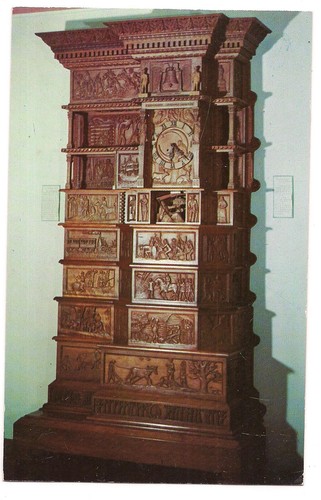 AMERICAN PIONEER HISTORY CLOCK Bily Brothers Spillville Cherry  IOWA Postcard  - Picture 1 of 2