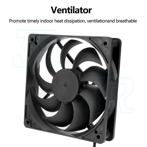 30W Solar Powered Panel Exhaust Roof Attic Fan Air Ventilation Vent Van For Pet - Picture 4 of 9