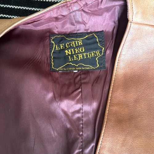 Rare Vintage 1970’s Canadian made all leather both sides brown vest so cool - Picture 9 of 15