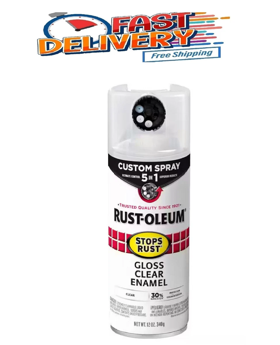 Rust-Oleum Stops Rust 12 oz. Custom Spray 5-in-1 Gloss Clear Spray Paint