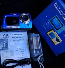 Waterproof 4K ULTRA HD Dual Screen Digital Camera/Camcorder. New Unbranded