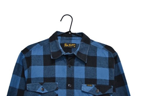 Pike Brothers Flanell Kariert Kariert Herren Hemd Größe M Made in Portugal - Bild 2 von 12