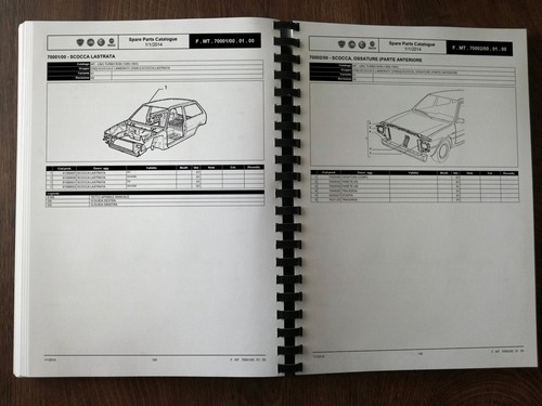 FIAT UNO TURBO 1989-1993 Catalogo Parti di Ricambio  m-t - Foto 4 di 4