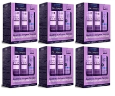 6x Cadiveu Home Care Plastica dos Fios Kit Liso Magico Shampoo Cond Post Sealing