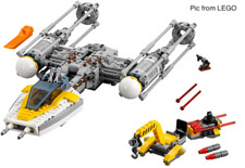 LEGO Star Wars Rogue One 75172 Y-wing Starfighter Set Complete No Minifigures