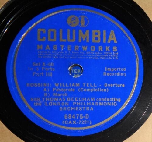 Lot of 6 - 12" Thomas Beecham 78 RPM Record Sets on COLUMBIA All Listed & Graded - Picture 9 of 10