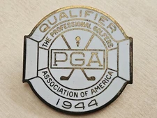 1944 PGA Championship Contestant Badge Bob Hamilton Wins