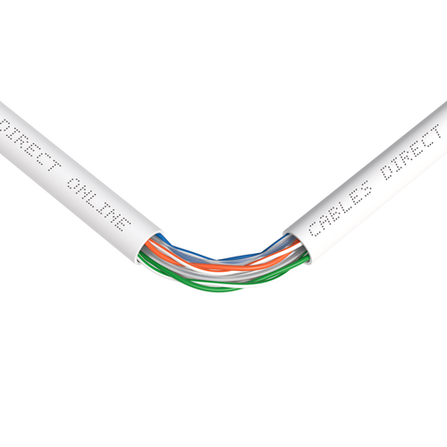 500/ 1000ft CAT6 Cable 23AWG Bulk Solid Network Wire White Blue Gray Black Green - Picture 9 of 37