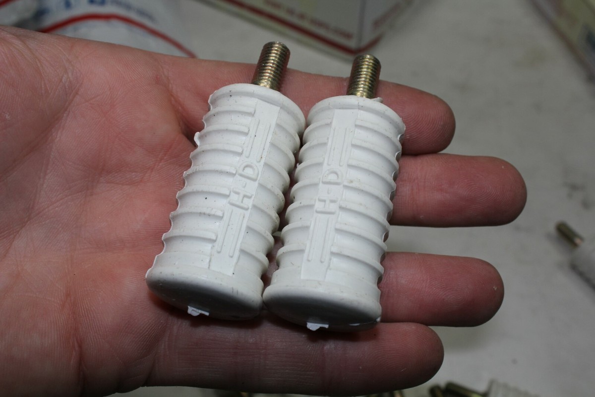 shii  6700 white Shovelhead 34609-61 shifter pegs old Harley AMF FXRP