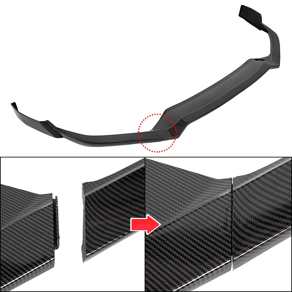 Carbon Fiber Style Front Bumper Splitter Lip Spoiler For 2016-2018 Nissan Maxima Foto 3 de 4