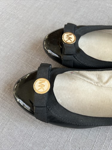 Michael Kors Black Ballet Flats Women 8 - Picture 2 of 4