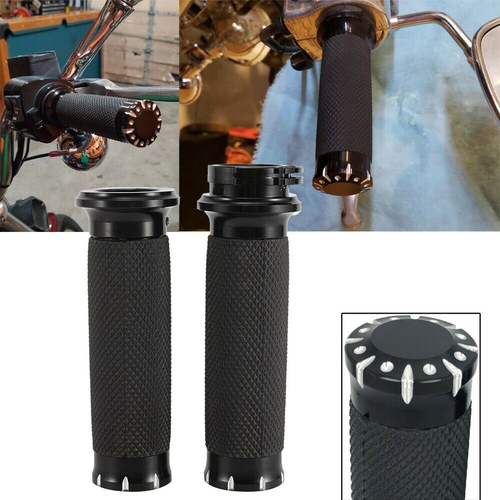 1" mm Handle Bar Hand Grips For Kawasaki VN Vulcan Classic Nomad Drifter 1500 - Foto 5 di 12