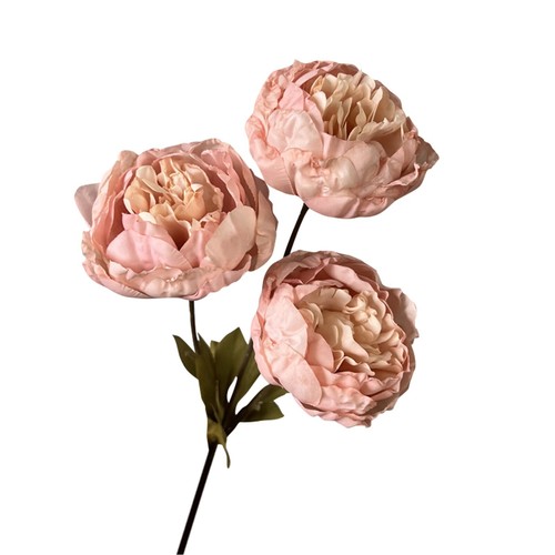 Artificial Flower 3 Heads Peony Camellia High Quality Party Wedding Home Decora - Picture 21 of 28