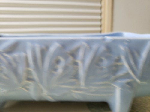 Vintage 1940sl Nelson McCoy Pottery Butterfly Fernery Planter Delph Blue - Picture 4 of 15