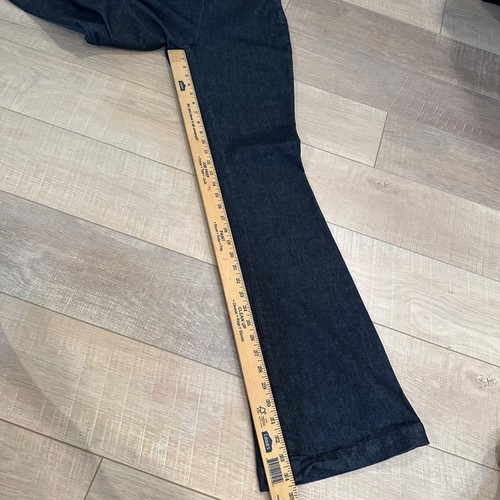 EXPRESS WOMENS 6 LONG SUPER HIGH RISE FLARE DENIM PANTS NEW - Picture 2 of 10