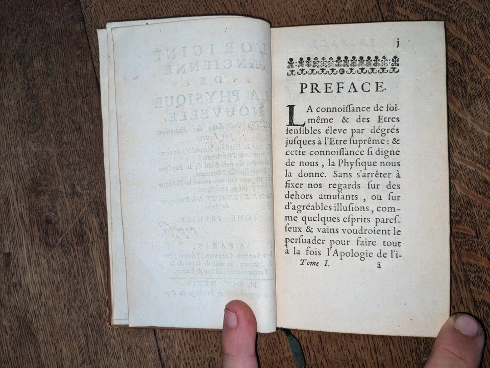 old book-Regnault - The ancient origin of new physics...T 1 - 1734 - Image 4 of 4