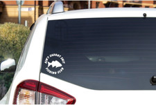 Aint Caught Fishing Club Lake Sticker Vinyl Decal Funny White Window Aint Caught Fishing Club Lake Sticker Vinyl Decal Funny White Window